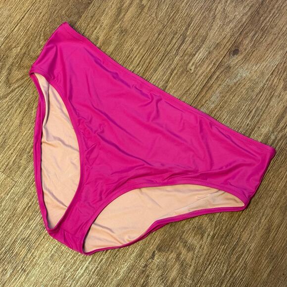 J. Crew Hallie Bikini Bottom in Magenta Orchid Size 3X - Picture 2 of 7